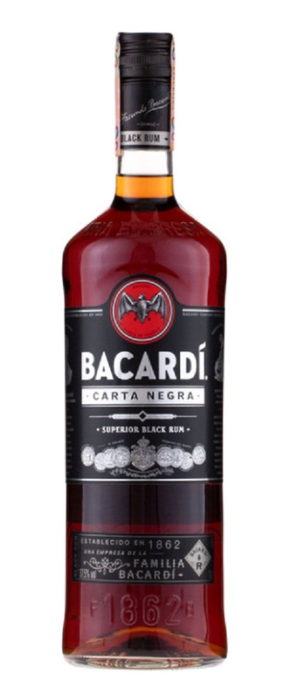 Bacardi Carta Negra 1l 37