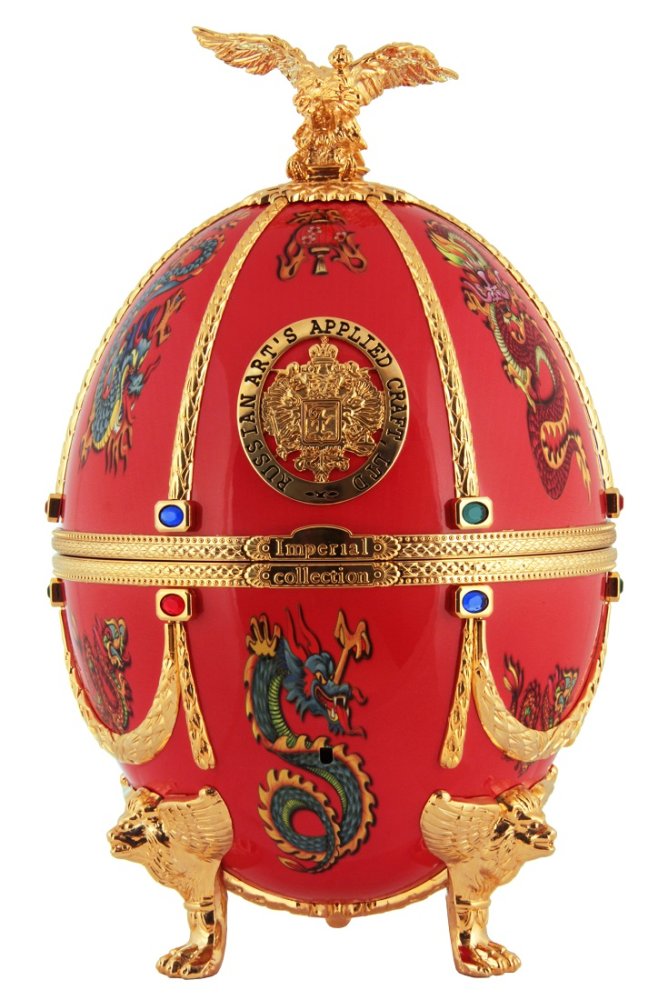 Vodka Imperial Collection Faberge Red Dragons & Birds 0