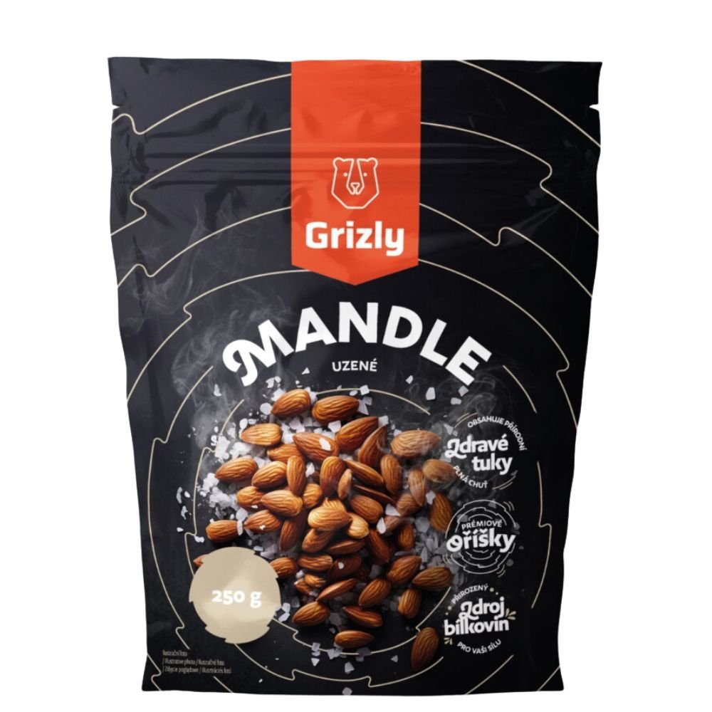 GRIZLY Mandle uzené 250g