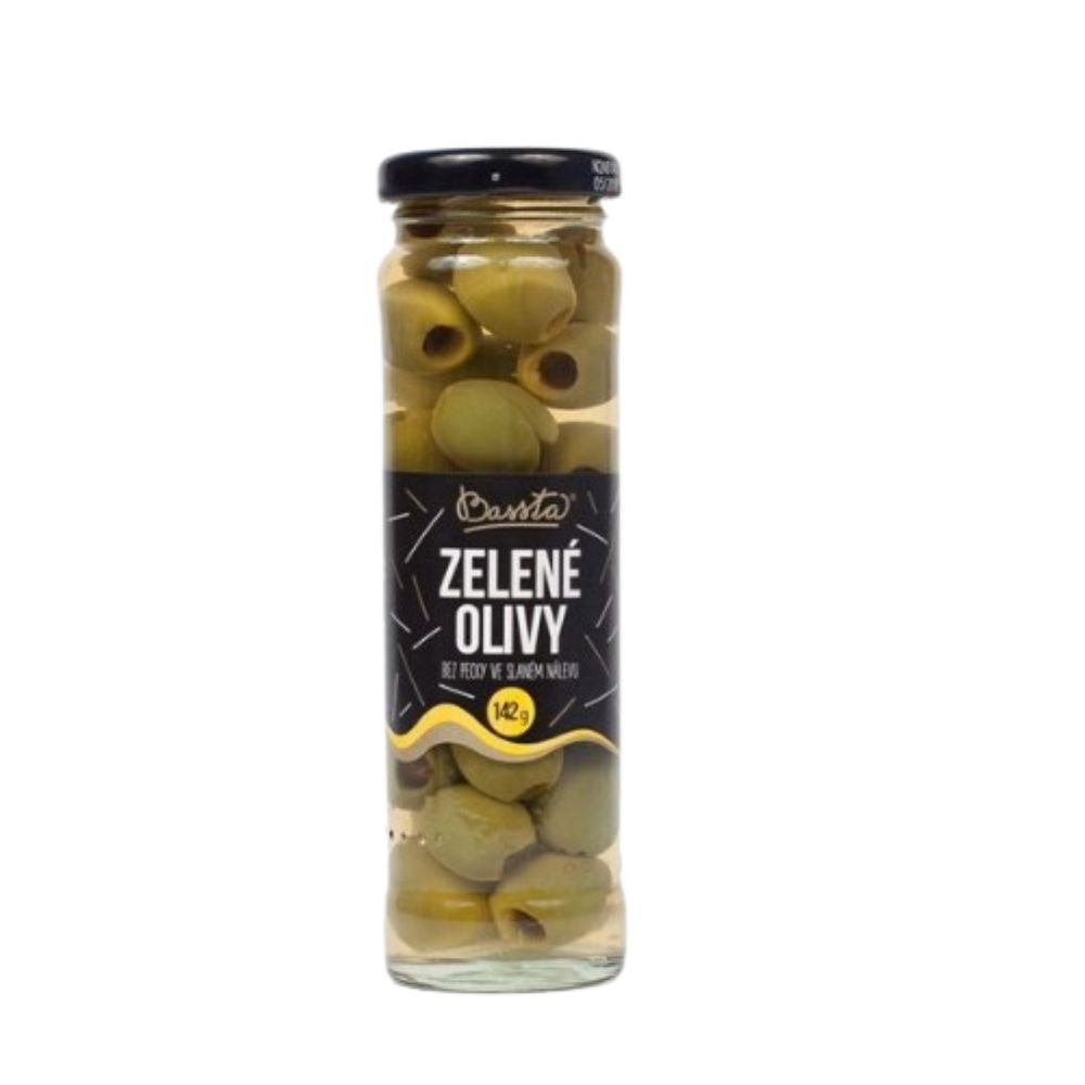 Zelené olivy bez pecky 142g